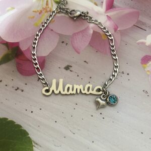 Ατσάλινο Βραχιόλι Μαμά  Silver