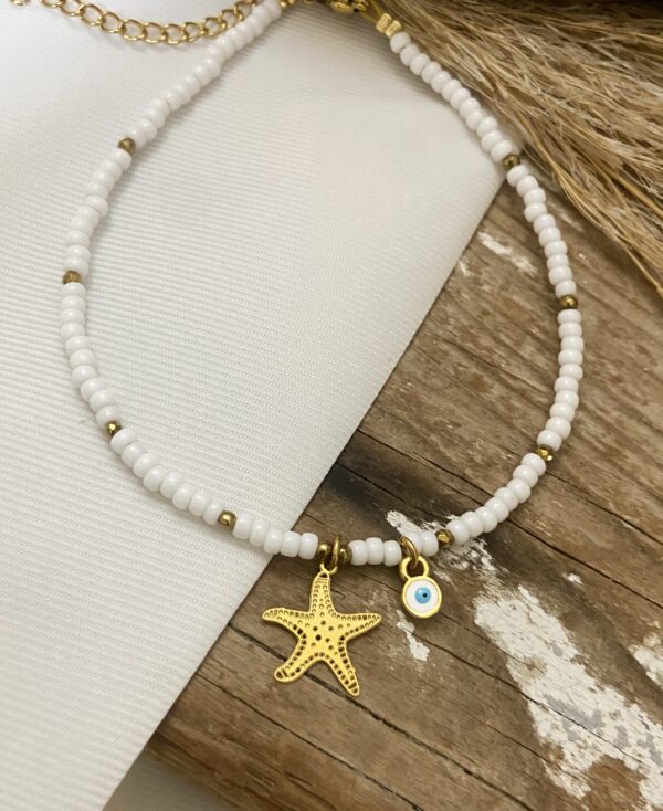 Ατσάλινη Αλυσίδα ποδιού Starfish Eye