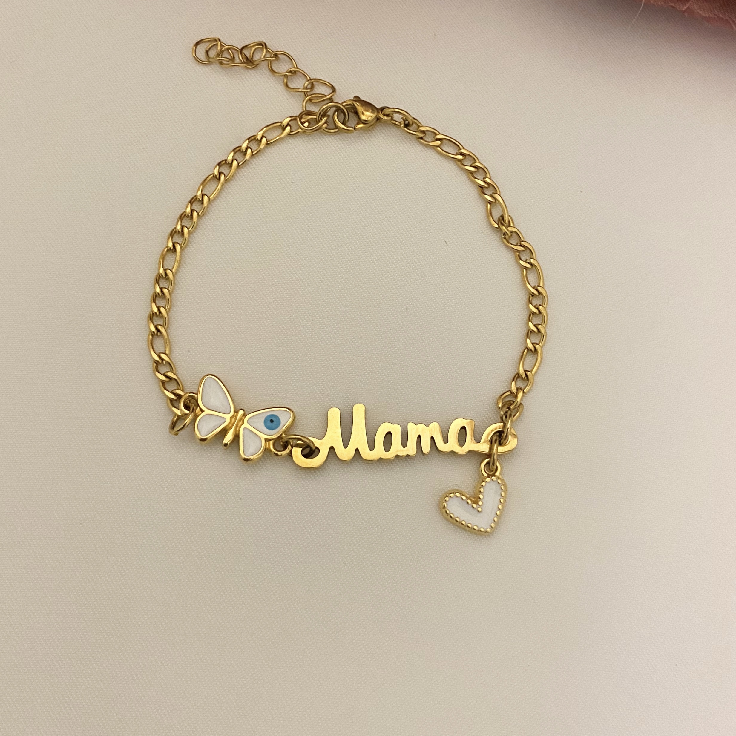 Ατσάλινο Βραχιόλι Μαμά Πεταλούδα