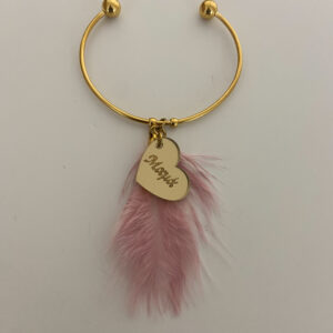 Ατσάλινο Βραχιόλι Μαμά Heart
