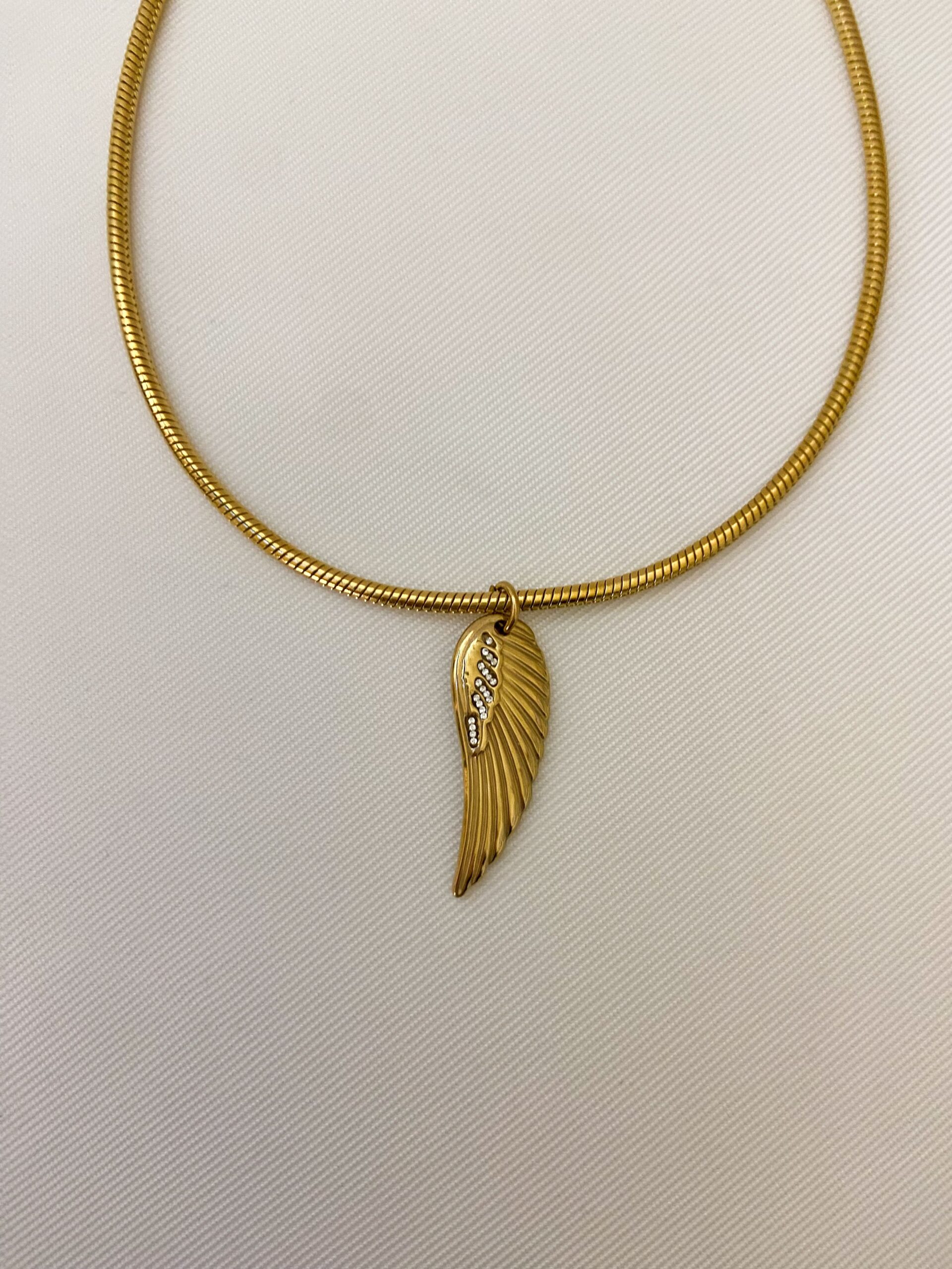 Ατσάλινο Κολιέ Angel Whisper - Image 3