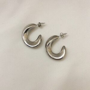 Ατσάλινα Σκουλαρίκια Victoria Silver