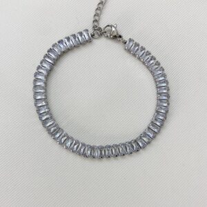 Ατσάλινο Βραχιόλι Astra Crystal Silver