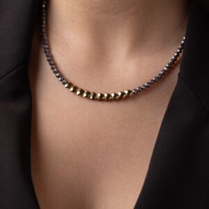 Ατσάλινο Κολιέ Purple Rain