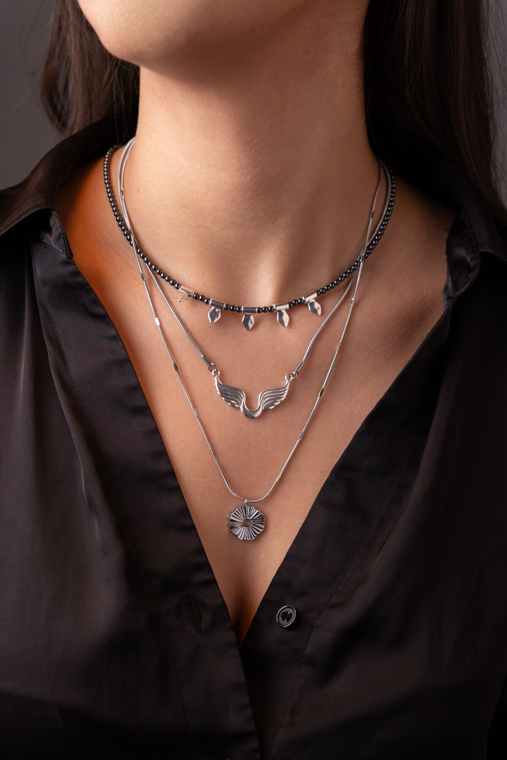 Κολιέ Angel Wings Silver - Image 2