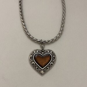 Κολιέ Caramel Heart Silver