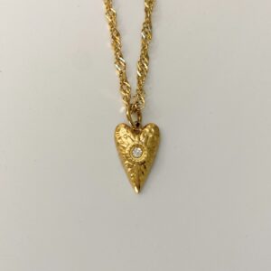 Ατσάλινο Κολιέ Heart