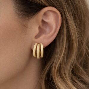 Ατσάλινα Σκουλαρίκια Zoe