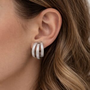 Ατσάλινα Σκουλαρίκια Zoe Silver