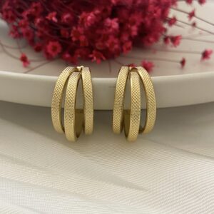 Ατσάλινα Σκουλαρίκια Zoe