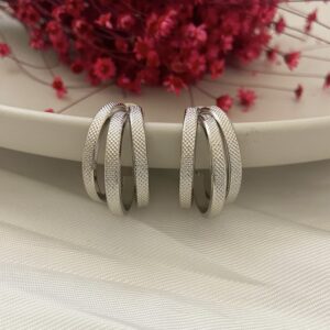 Ατσάλινα Σκουλαρίκια Zoe Silver