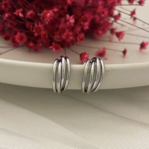 Ατσάλινα Σκουλαρίκια Gracie Silver