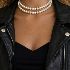 Ατσάλινο Κολιέ Pearl Grace