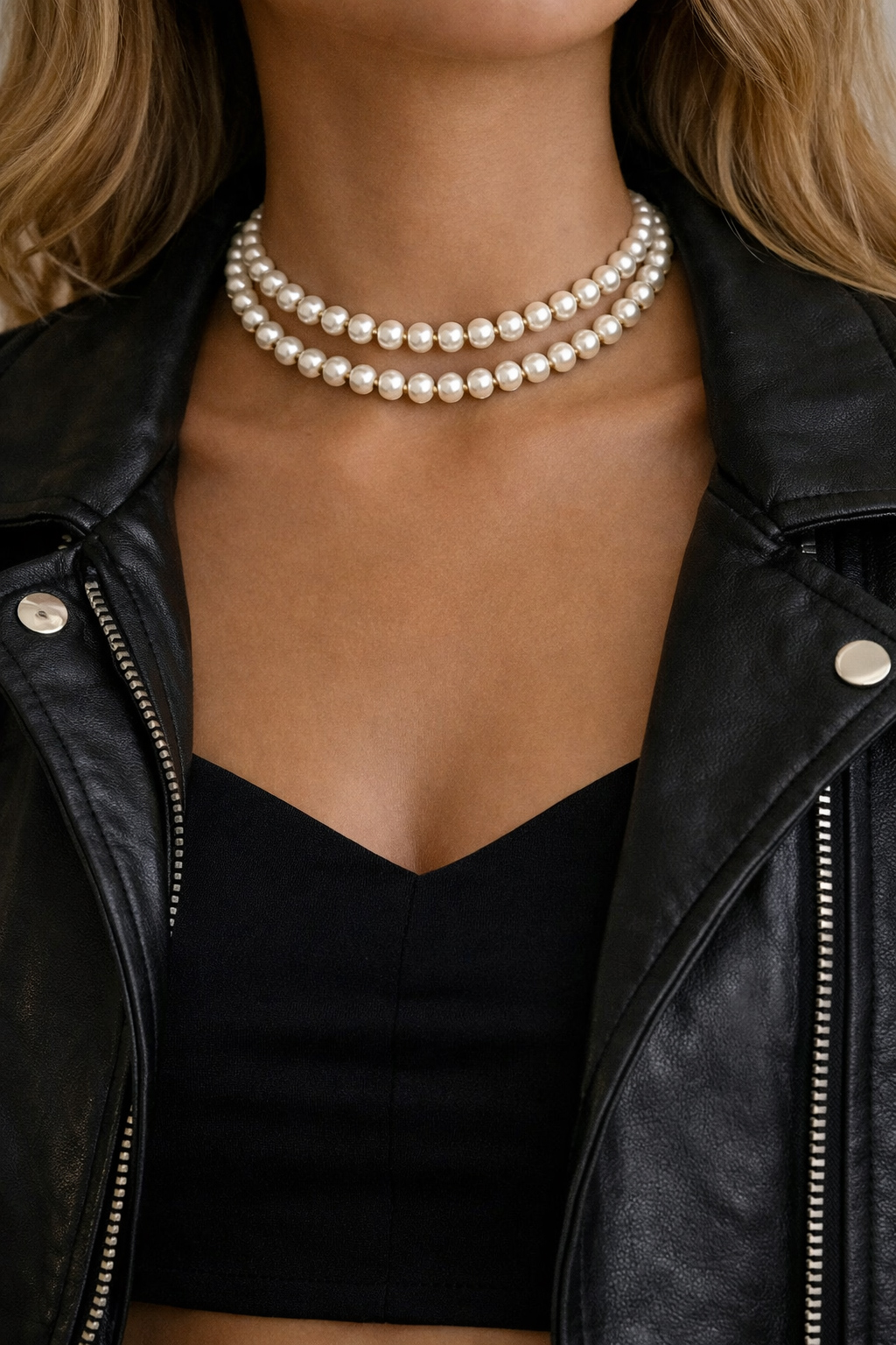 Ατσάλινο Κολιέ Pearl Grace