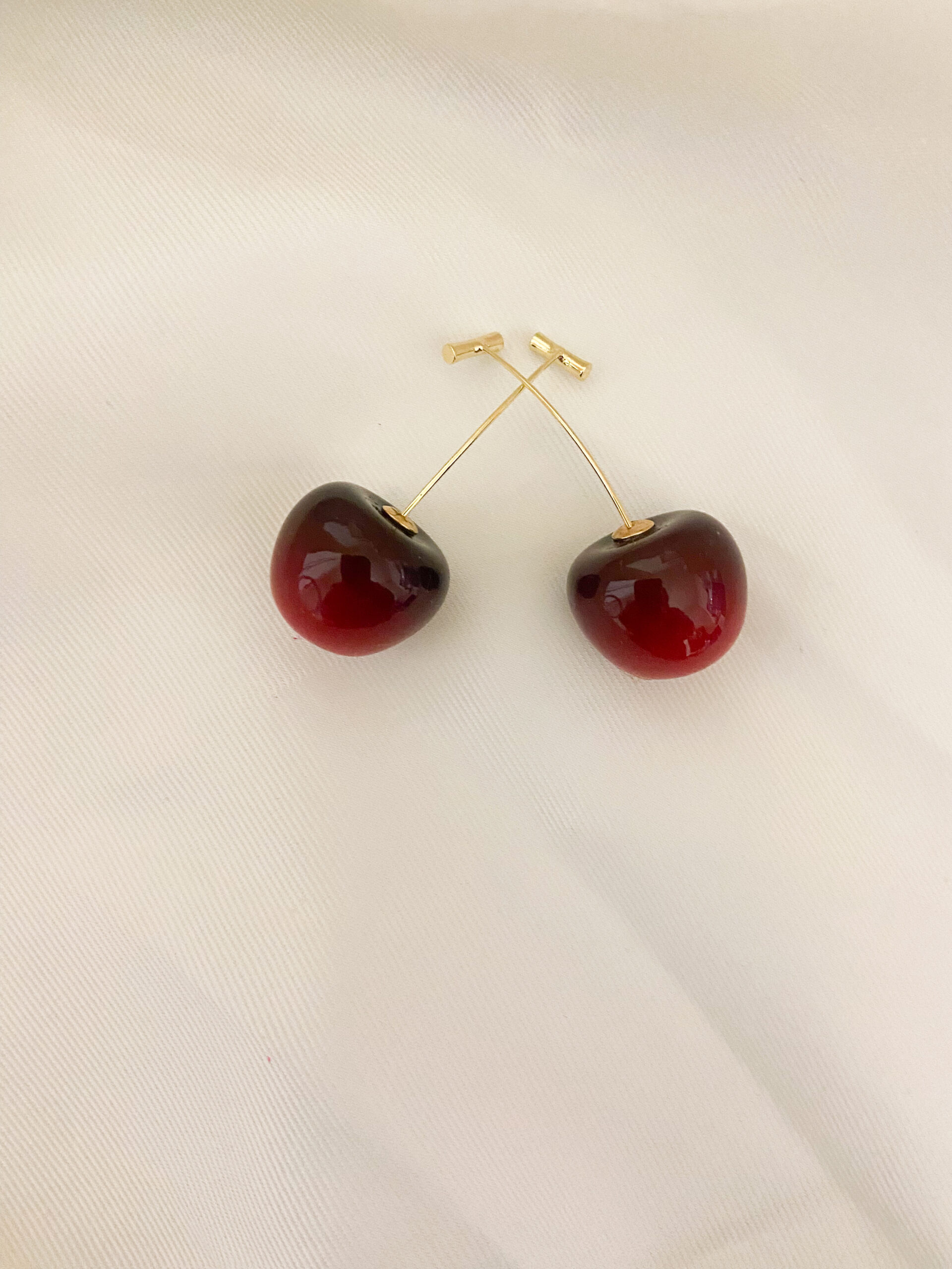 Ατσάλινα Σκουλαρίκια Cherry - Image 2