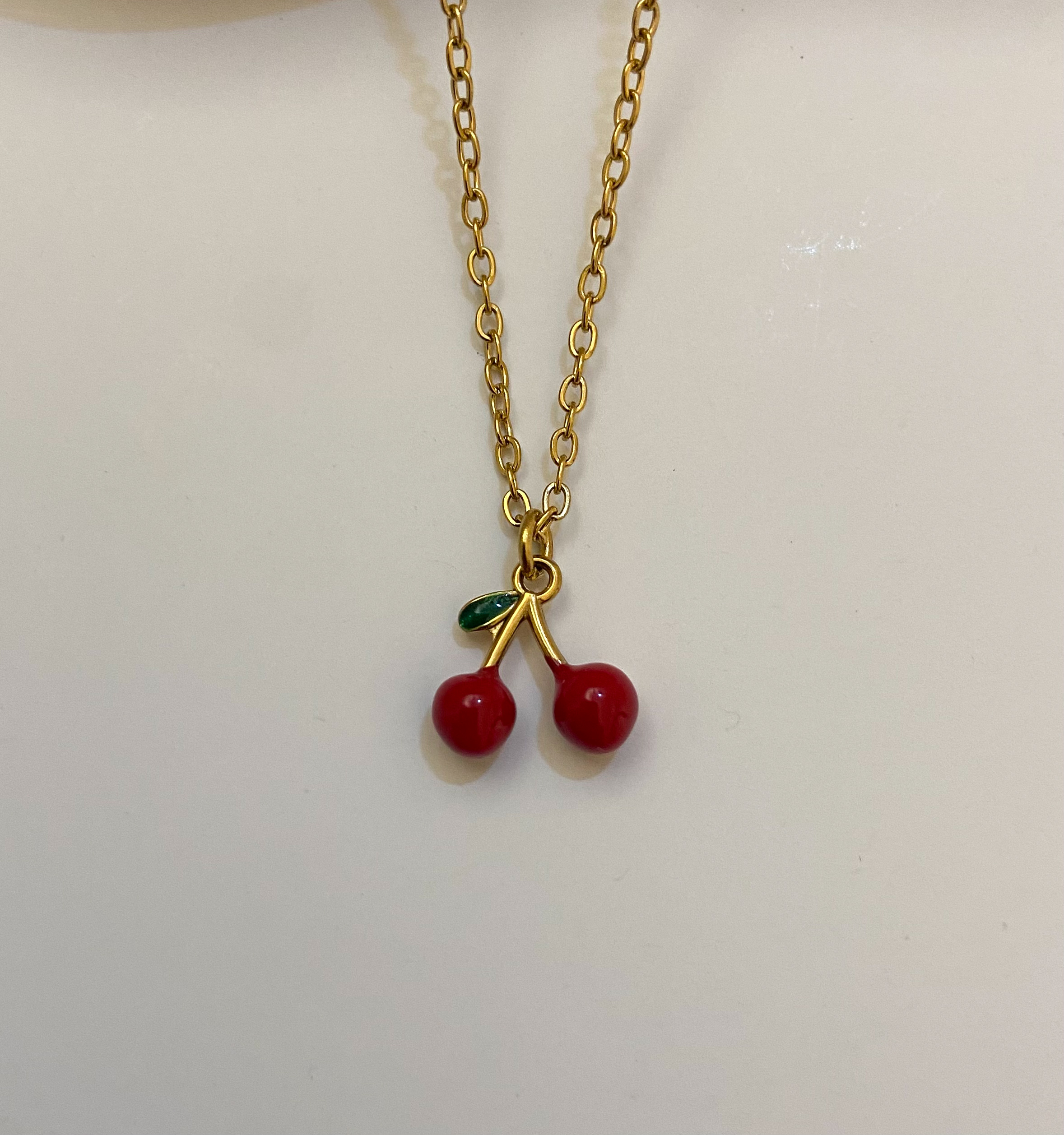 Ατσάλινο Κολιέ Sweet Cherry